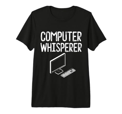 Computer Whisperer Funny IT Tech Geek Support Humor Nerd Premium T-Shirt