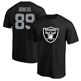 Fanatics Men's Brock Bowers Black Las Vegas Raiders Big & Tall Player Name & Number T-Shirt