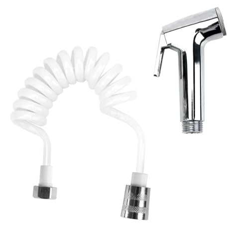 Spray Gun with Telephone Shower Hose Bathroom Cleaning Tools Shower Head Nozzle Handheld Bidet Toilet Sprayer