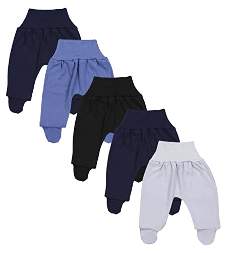 TupTam Pantalón con Pies de Bebé Pack de 5, Niño, 56