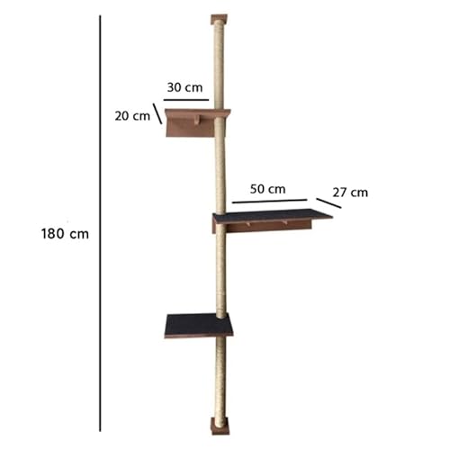 Torre arranhador 1.80 METROS Prateleira com carpete para gatos