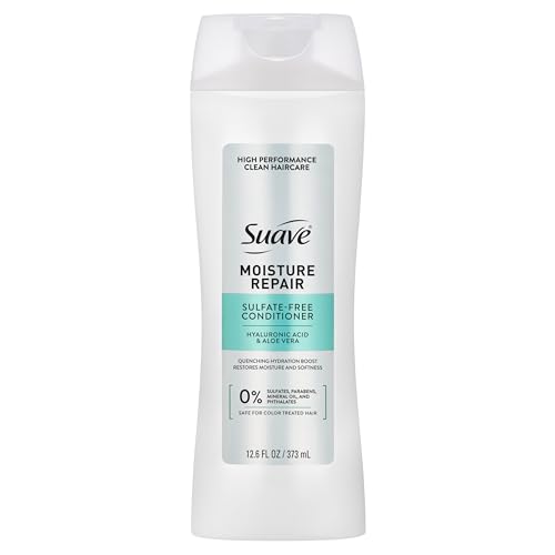 Suave Moisture Repair Conditioner Sulfate-free for restored moisture with every wash safe for color treated hair 12.6 oz
