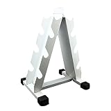 Guo-Me Kurzhantelständer für Herren, Heim-Fitnessgerät, Kombi-Set für Kurzhanteln, für Krafttraining (Farbe: Silber, Größe: 41,6 x 35,2 x 56 cm)