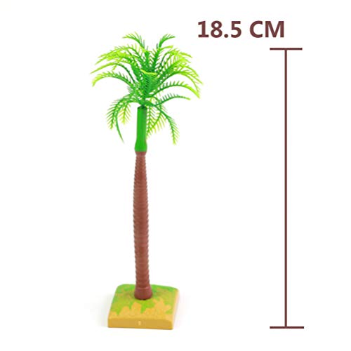 HEALLILY 8 Pcs PlÃ¡stico Palmeira de Coco Em Miniatura Ãrvore de Coco Bolo de Coco DecoraÃ§Ã£o de Pa