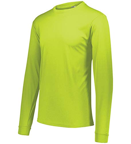 DRIEQUIP Mens Moisture Wicking Long Sleeve Tee-XL-Lime