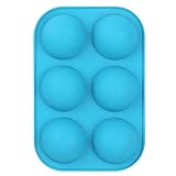 Aoleytech Große halbe Kugel antihaftbeschichtete Silikon Kuchenform, Silikon Schokoladenform Kuchenherstellung, halbe Kugel Silikon Backformen für Kuchen Schokolade Gelee Kuppel-Mousse, 1 Packung