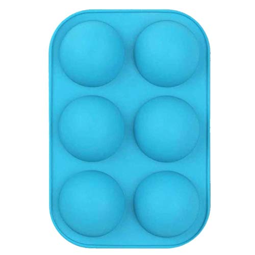 Aoleytech Große halbe Kugel antihaftbeschichtete Silikon Kuchenform, Silikon Schokoladenform Kuchenherstellung, halbe Kugel Silikon Backformen für Kuchen Schokolade Gelee Kuppel-Mousse, 1 Packung Cover