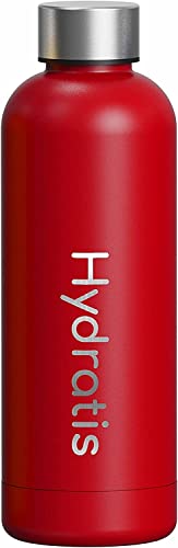 Hydratis Flaschen | Thermosflasche | BPA-freier Edelstahl | wiederverwendbare Trinkflaschen (rot) Cover