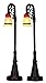Lemax Village Collection Bell Ornament Lamp Post, Set of 2 #54932