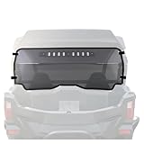 ALMULOO Tinted Rear Windshield W/ Vent Holes Compatible with 2023–2025 CFMOTO ZForce 950 Sport / Sport 4 / Trail & 800 Trail, Plastic PC + Rubber Rear Window UTV Accessories for All-Weather Use