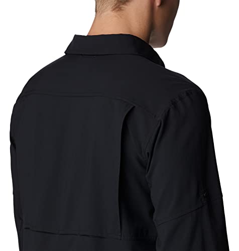 Image of Columbia Men's Silver Ridge Utility Lite Long Sleeve, Black, 1X Big