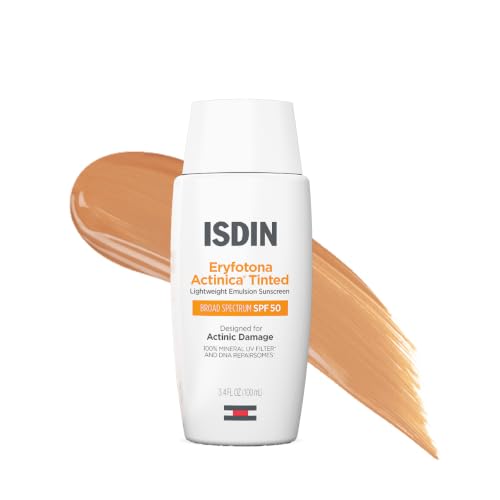 Image of ISDIN Eryfotona Actinica Mineral Face Sunscreen SPF 50, No White Cast