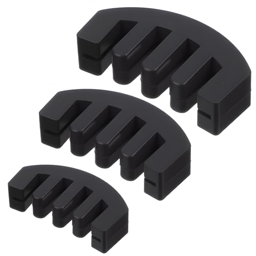 Elegaperma 3 Pcs Violin Mute Full Size, 4/4,3/4,1/2,1/4,1/8 Silicone Violin Practice Mute, Mutes For Violins for Practice and Performance