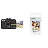 Polaroid Snap Touch Instant Print Digital Camera With LCD Display (Black) w/ Polaroid 2x3-Inch Premium ZINK Photo Paper (30 Pack)