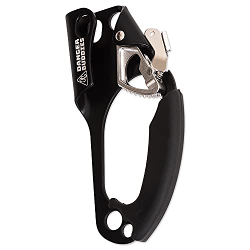 Danger Buddies Rope Ascender Fall Protection Arrester for Rock and Tree Climbing - UIAA Certified for Hunting, Climbing, Rescue, Arborist, Caving, Mountaineering, Self-Belay, Right Handed