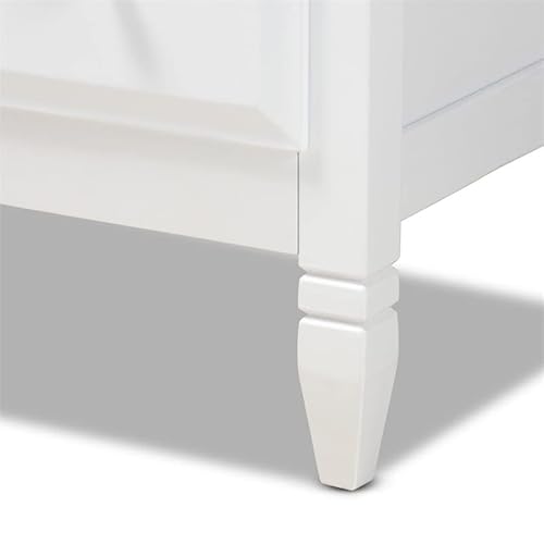 Bowery Hill Transitional 4-Drawer Soild Wood Bedroom Chest In White #TOP7