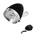 Jorzer Front Bike Light with Bracket, Waterproof 3 LED Vintage Bike Headlight, Battery Powered Plated Lights for Night Riding with Button Switch.