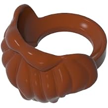 Gobricks GDS-90143 93223 Santa Claus Beard, Reddish Brown, 10 pcs