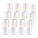 ZEOABSY 12 Piezas 50 ml NO Recargable Airless Botella de Bomba de Loción Transparente, 50ml Vacío Dispensador de Envase de Botella Cosmética para Gel Cremas - SIN Tubos INTERNOS