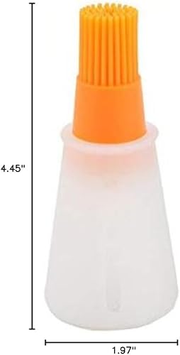 Miniatura 7 de wjq&amp;linyuzi Nueva botella de aceite portátil barbacoa cepillo silicona cocina barbacoa herramienta 4.7x2.0 in 004 004