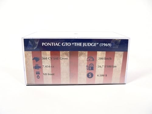 Modelo de auto a escala 1:43 compatible Pontiac GTO The Judge 1969 miniatura 6