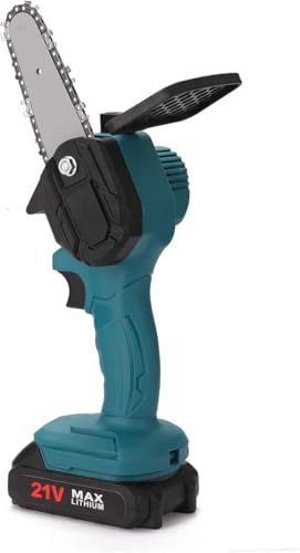 Mini Motosserra Serra Elétrica Portátil Sem Fio Bateria Recarregável Poda-galho Bivolt 24V.