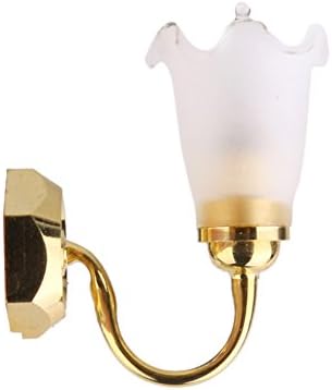 Miniature Wall Lamp Light for 1/12 Dollhouse Miniature 12V Furniture Doll House Lighting Decor Accessories