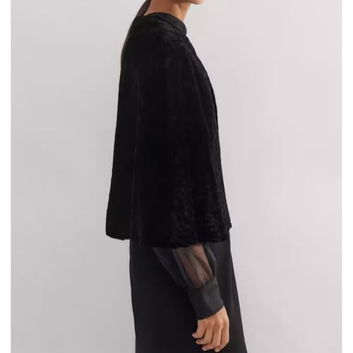 Women's Faux Fur Cape Coat Open Front Round Neck Furry Shaggy Jacket Warm Outerwear4