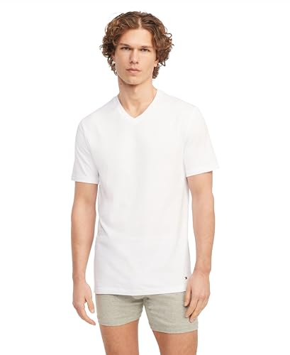 Tommy Hilfiger Men's Undershirts 3 Pack Cotton Classics Slim Fit Crew T-Shirt2