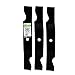 MaxPower 561546  Heavy Duty 3-Blade Set for 50 Inch Cut MTD/Cub Cadet/Troy Bilt Replaces 742-04068, 759-04047, 759-4047, 942-04068