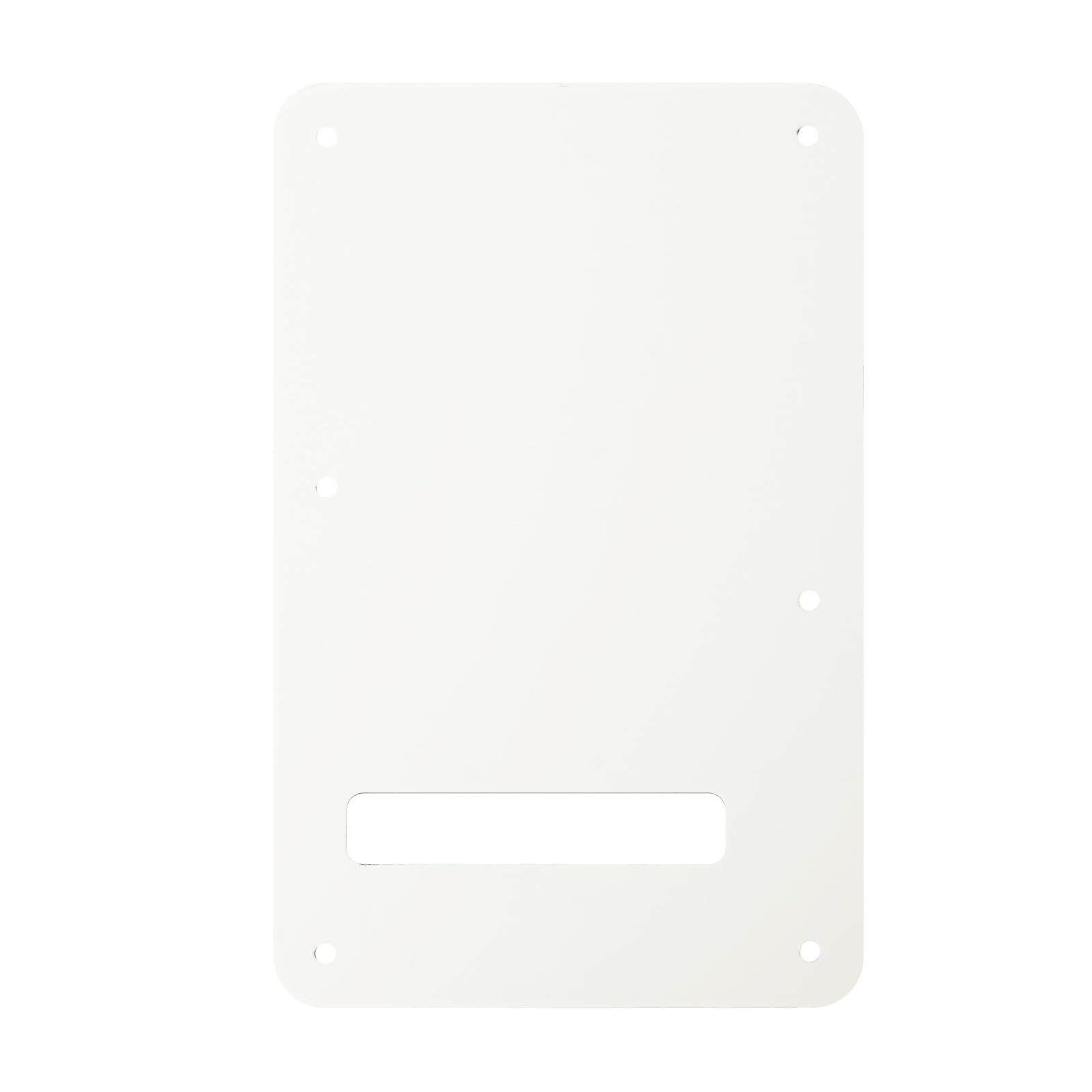 Banworks Electric Guitar 3 Ply Backplate 6-Hole Trem Tremolo Cover for USA/Mexican Standard Strat ST JT/HGB-01 Vintage White - Image 3