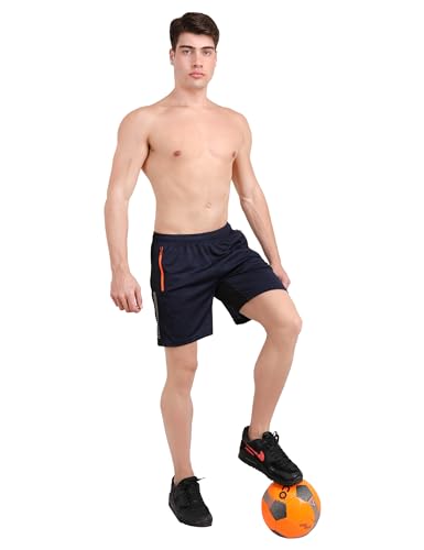 Image of NEVER LOSE Men's Outdoor Quick Dry Lightweight Sports Shorts Zipper Pockets