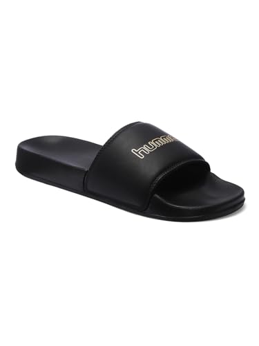 Image of hummel CLASSIC MEN SLIDERS Comfortable Cushioned Sole Arch Support Durable Lightweight Flexible Trendy Style Flip flops and Slippers Slides for Men Daily use Chappal