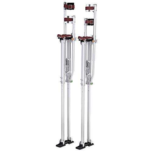 Yescom 50" - 64" Aluminum Drywall Stilts Height Adjustable Lifts Tool for Sheetrock