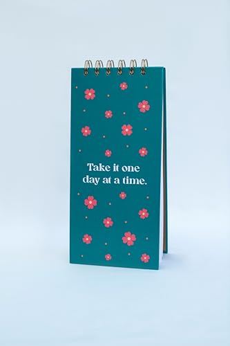 Papel To-Do 100 folhas 90g capa verde com frase e wire-o