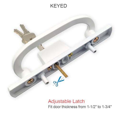 ALLYWASAI 46-03 Offset Latch Sliding Patio Door Handleset Fits 3-15/16" H.C by ALLYWASAI - Used condition - Image 6