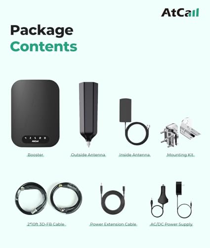 Image of Cell Phone Booster for RV Truck, Support All U.S. Carriers Verizon AT&T T-Mobile 5G 4G LTE, Omni-Directional RV Cell Phone Booster FCC Approved