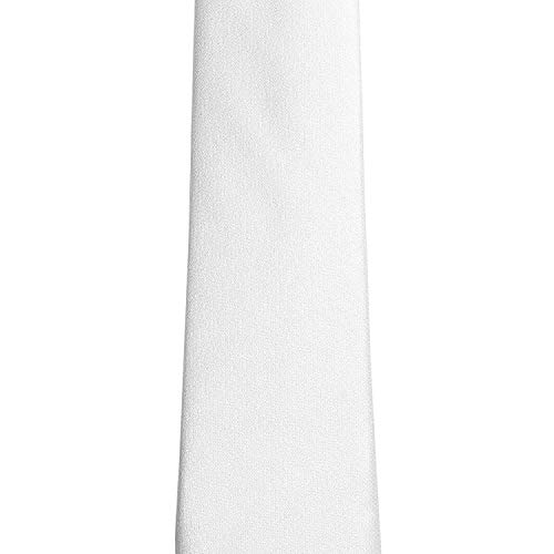 Image of Alcove Men's /Boys White Slim /Narrow Satin Tie (Broad 2'')