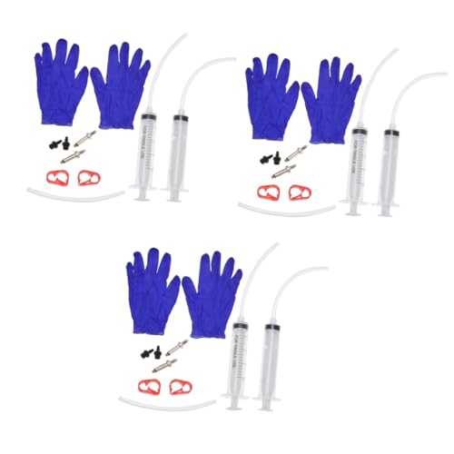 POPETPOP 3pcs Disc Brake Bleed Kit Bike Oil Injection Tool Maintenance Set for Easy Bleeding Sturdy Materials