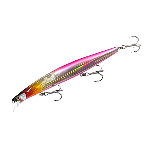 Fishing Minnow Flash Lures Long Flash Blade Floatng 163mm / 32g Sea Bass Lure Bait Hard Floating Wobblers Crankbait