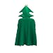 Generisch Weihnachtsbaum Poncho Kostüm Weihnachtsbaum Kostüm Fliege Ball Kapuzenumhang Umhang Party Dekor für Weihnachten Cosplay Party, grün, L