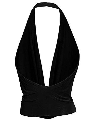 J. LOVNY Womens Womens Lightweight Low Cut Halter Top S-3XL3
