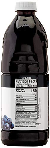 Amazon Brand - Happy Belly Grape Juice, 64 Fl Oz Bottle #TOP1