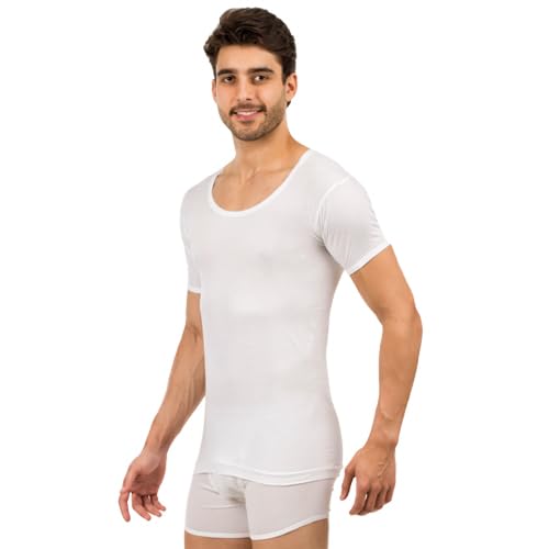 Image of Crystal FMO Half Sleeve Vest Pack of 1 (in, Numeric, 100, Regular, 1, White)