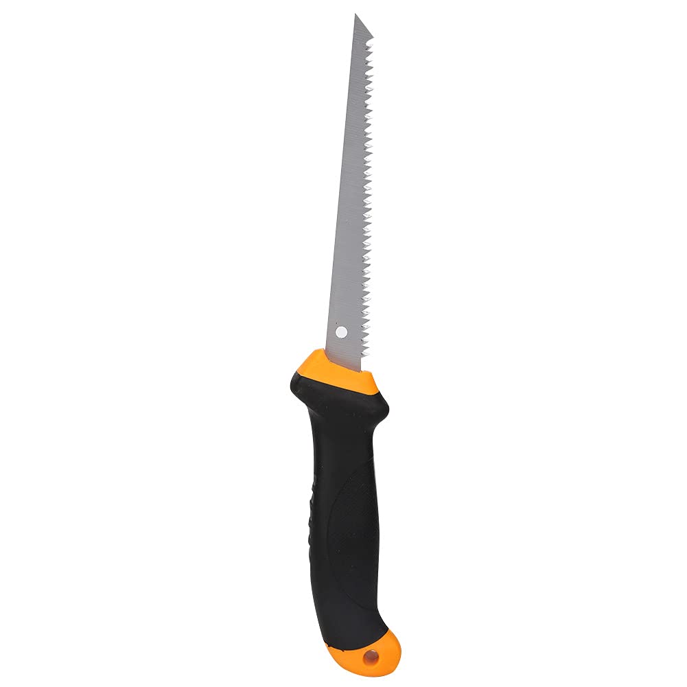 Con mango ergonómico de plástico blando ABS, sierra manual de doble uso de 150 mm con hoja de acero al manganeso y dientes de tres lados templados por alta frecuencia para cortar