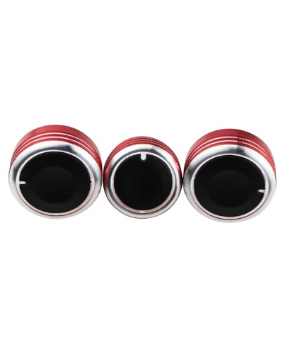 Temperature Adjustment Knob Air Conditioning Knob Switch Climate Control HVAC (Upgrade Red)
