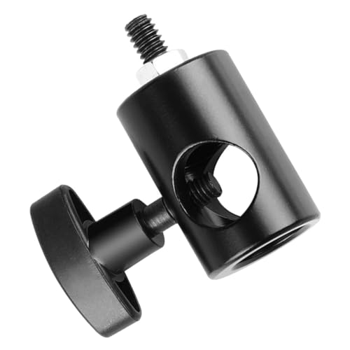 SEWACC Alloy Camera Stand Adapter 1/4 Screw Tripod Flashlight Accessory Black Universal Fit for Photography