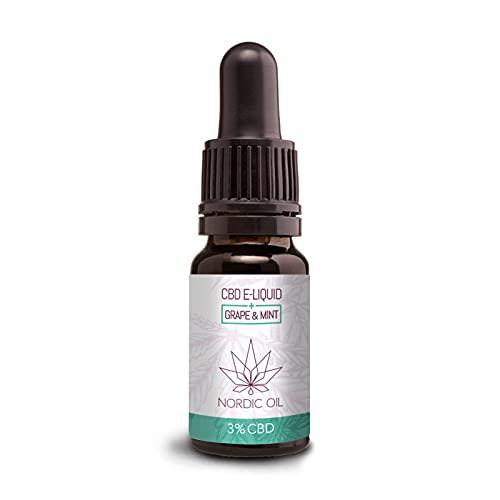 Nordic Oil - 300mg CBD Traube Minze E-Liquid für die E-Zigarette / 3% CBD / ohne Nikotin / PG / VG – Bild 3