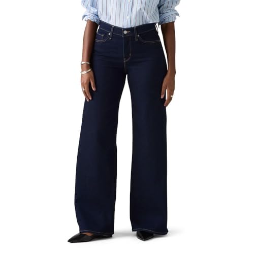 Levi's Women's 318 Shaping Wide-Leg Jeans (Also Available in Plus), (New) Darkest Sky, 28 Short
