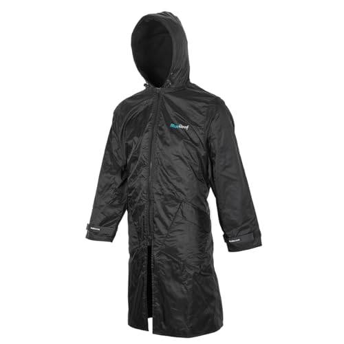 Dive Parka with Hood and Polar Fleece Lining - Charcoal